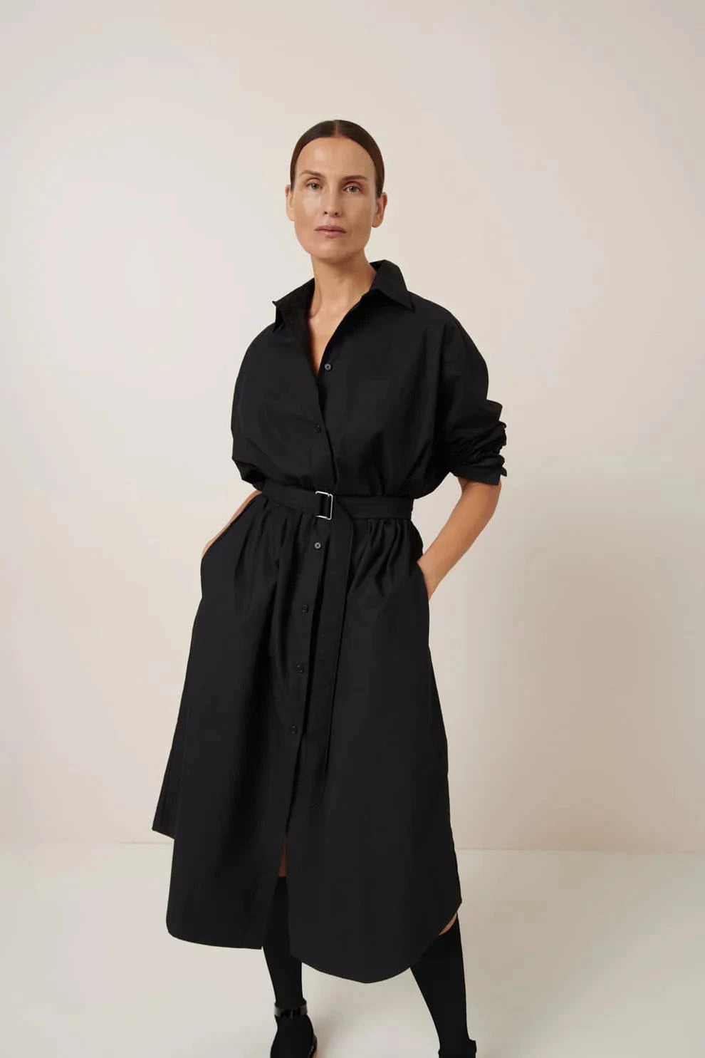 Nova 3/4 Sleeve Shirt Dress main image 1