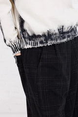 Hand Painted Pullover | Natural + Black