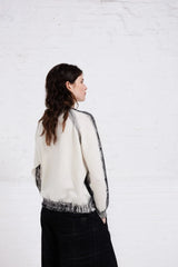 Hand Painted Pullover | Natural + Black