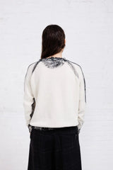 Hand Painted Pullover | Natural + Black