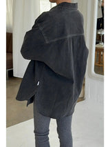 Theo Heavy Denim Jacket | Black