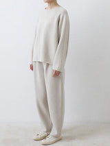 Renew Wool Raglan Pullover | Ivory