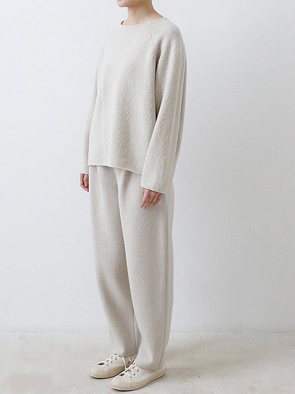 Renew Wool Raglan Pullover | Ivory