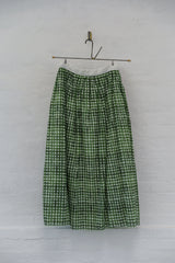 Printed Juliana Skirt | Green Check