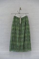 Printed Juliana Skirt | Green Check