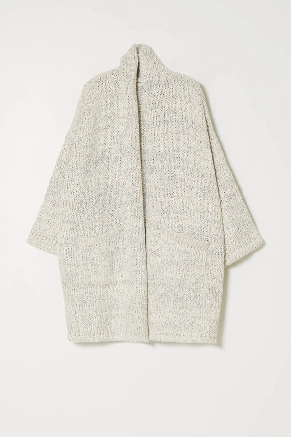 Haori Coat in Cotton | Lake Blue