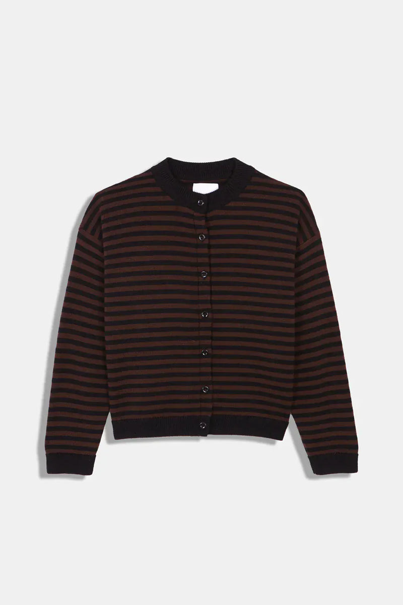 Lynn Cardigan | Brown Stripes