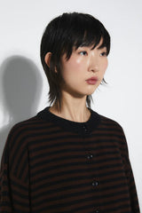 Lynn Cardigan | Brown Stripes