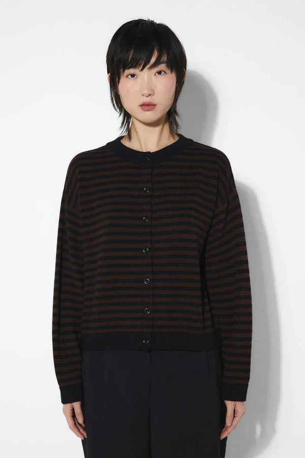 Lynn Cardigan | Brown Stripes