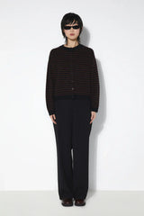 Lynn Cardigan | Brown Stripes