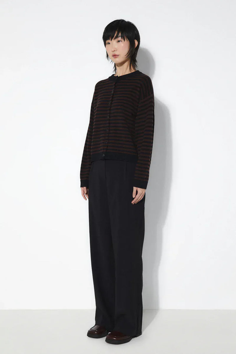Lynn Cardigan | Brown Stripes