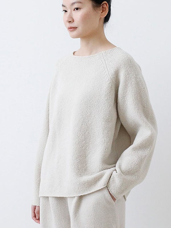 Renew Wool Raglan Pullover | Ivory