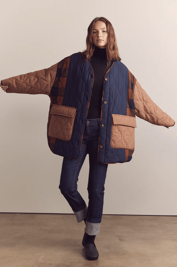 Reversible Patched Quilt Jacket