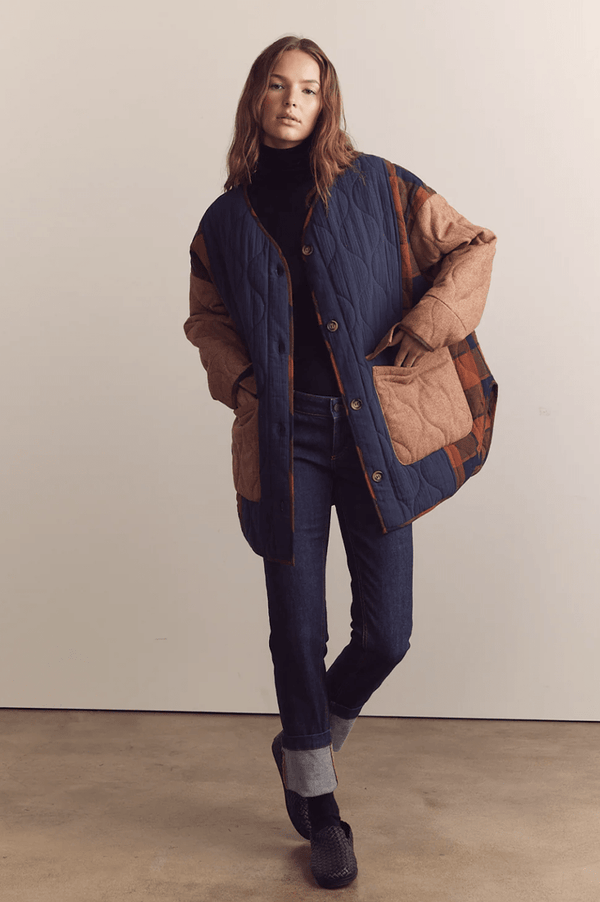 Reversible Patched Quilt Jacket