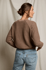Alexi Sweatshirt | Mocha Stripe