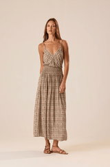 Bella Skirt | Zellige Limestone
