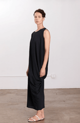 Greek Column Dress | Sumi Black