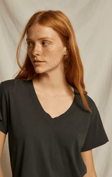 Hendrix Boxy V-Neck | Vintage Black