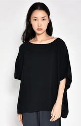 Coarse Cotton Box Top | Black