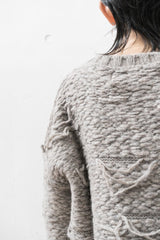 Floating Thread Knit Jumper | Taupe