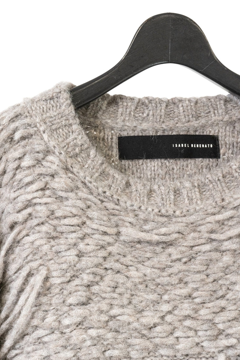 Floating Thread Knit Jumper | Taupe