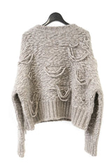 Floating Thread Knit Jumper | Taupe