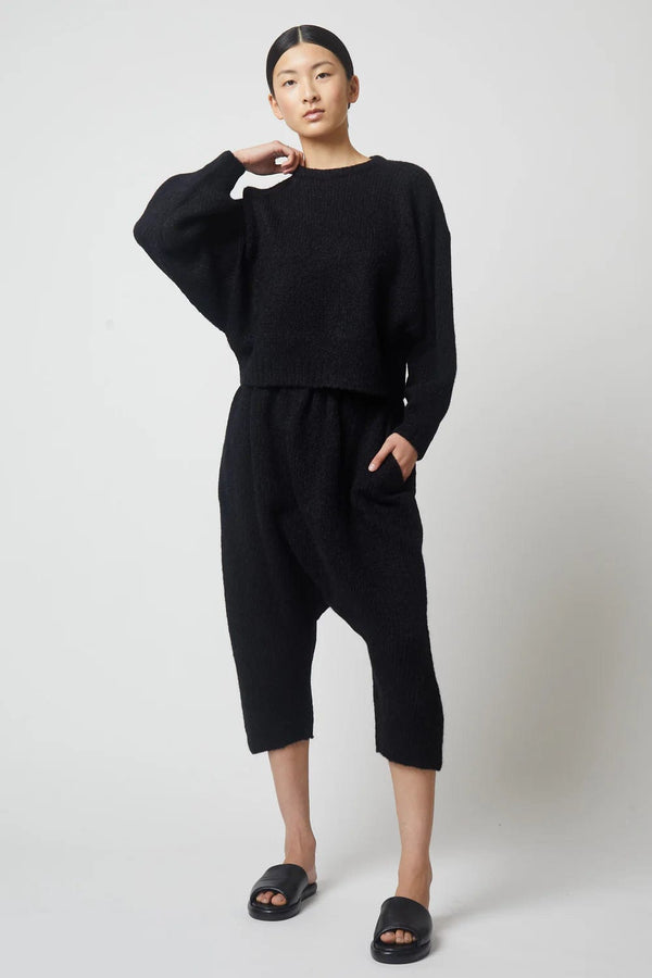 Balloon Sleeve Sweater | Black