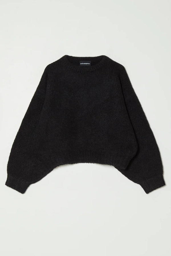 Balloon Sleeve Sweater | Black