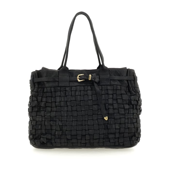 Penelope Woven Shopper | Black