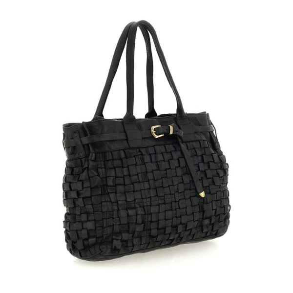 Penelope Woven Shopper | Black