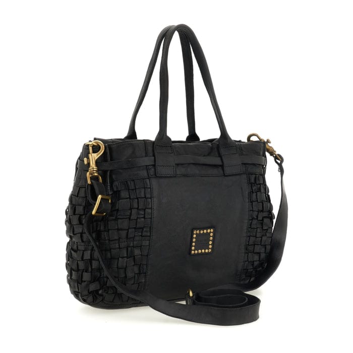 Penelope Woven Shopper | Black