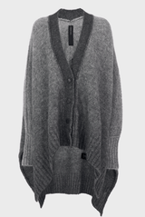 Loose Cardigan | Ombre Graphite