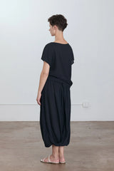 Greek Column Skirt | Sumi Black