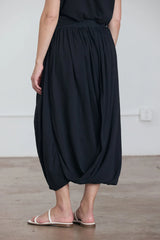 Greek Column Skirt | Sumi Black