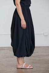 Greek Column Skirt | Sumi Black