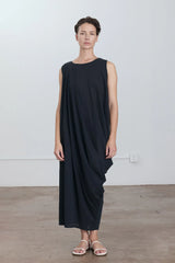 Greek Column Dress | Sumi Black
