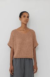 Handknit Tee | Clay