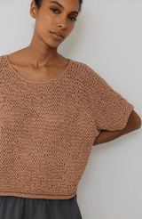 Handknit Tee | Clay