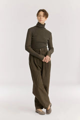 Crinkled Trouser | Charcoal