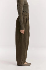 Crinkled Trouser | Charcoal