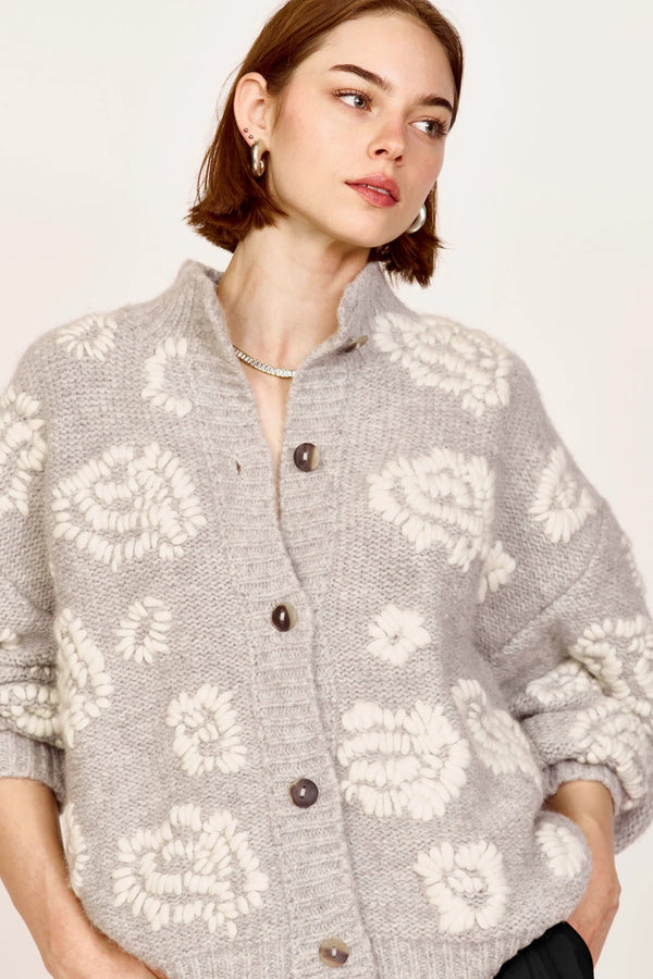 Cusco Waterlily Cardigan | Dove + Ivory