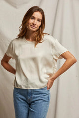 Delphine Satin Top | Sugar