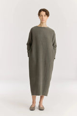 Diamond Quilted Dress | Slate