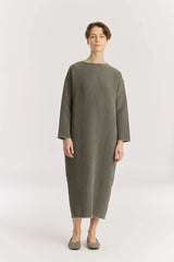Diamond Quilted Dress | Slate