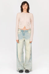 Cotton Openwork Cardigan | White
