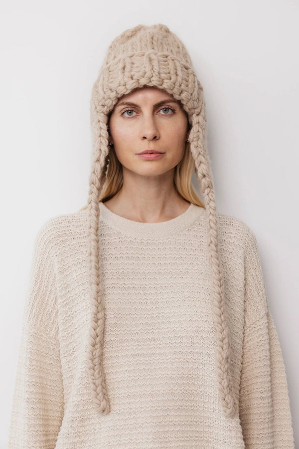 Hand Knit Hat | Putty