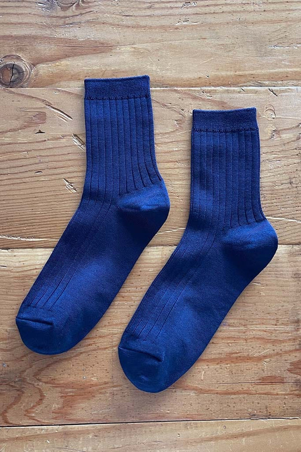 Le Bon Shoppe her sock in midnight blue color