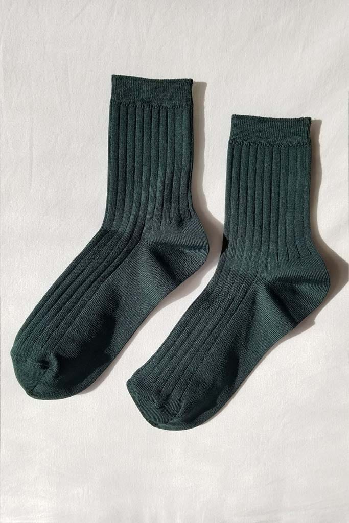 Le Bon Shoppe her sock in peacock teal blue color