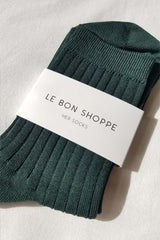 Le Bon Shoppe her sock in peacock teal blue color