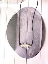 Quartz Cluster set in Bronze